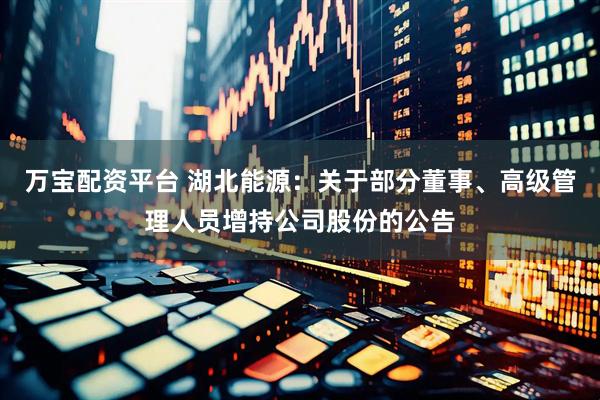 万宝配资平台 湖北能源：关于部分董事、高级管理人员增持公司股份的公告